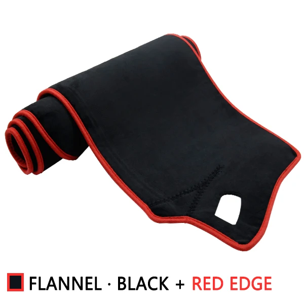 Flannel Red Edge Для peugeot 208 2012~ Противоскользящий коврик на приборную панель солнцезащитный коврик защита аксессуары с покрытием Active Allure GTI - Название цвета: Flannel Red Edge