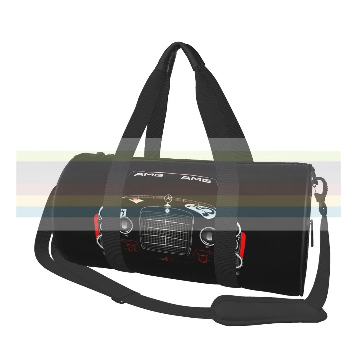 

Mercedes-Benz universal travel sports fitness shoulder bag. Nylon portable outdoor sports bag. Dry and wet separation bag