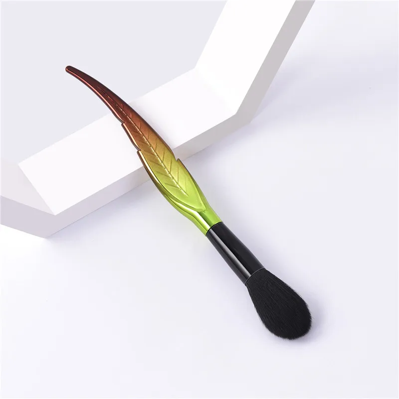 

6PCS Wholesale Makeup Brush Set Special Designs Leaf Shape Handle Flame Brush Eyelash Brush Beauty Cosmetic Tools Easy Use