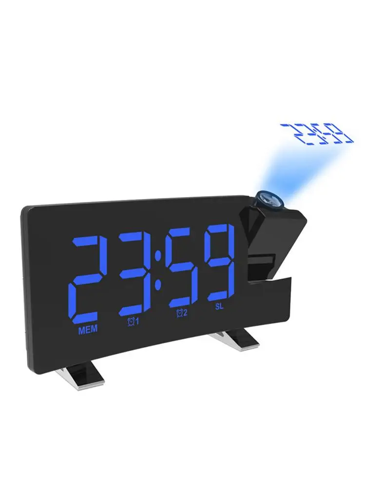 

Projection Alarm Clock LED Digital Alarm Clock Alarm Clock Radio USB Charging Snooze Dual Alarm FM Radio Home Decor Bedroom