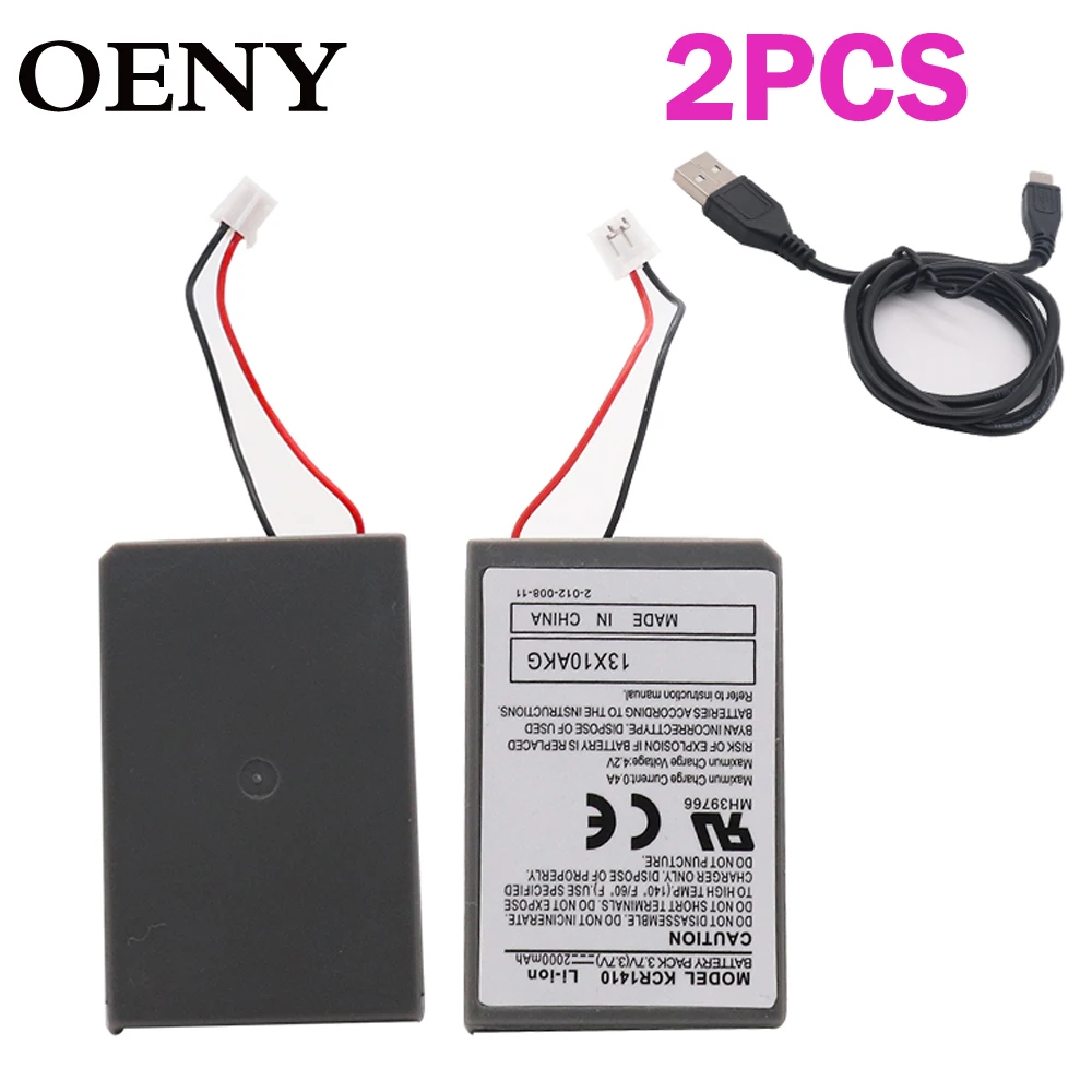 2pcs2.0AH 2PK аккумулятор и кабель для Sony Playstation PS4 Pro Dual shock 4 контроллер второго
