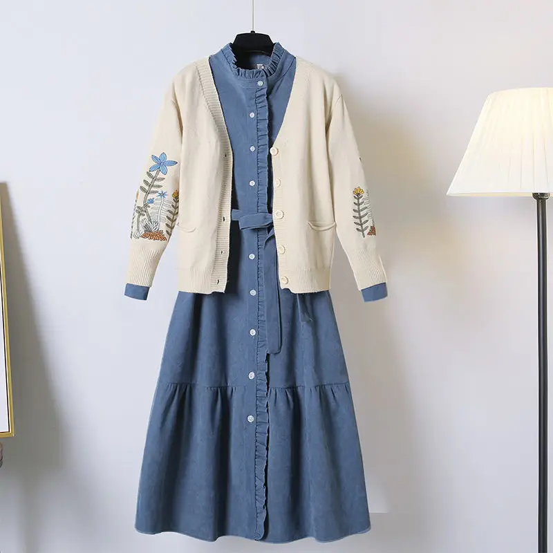 

Women Knitted Cardigans Sweater Fashion Autumn Long Sleeve Loose Coat Casual Button Thick V Neck Solid Female Tops 2020 Cloths