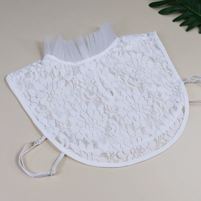 

New Autumn Winter Stand Fake Collar Female Shirt Lace Hollow False Collar Ladies Detachable Lapel Blouse Decoration