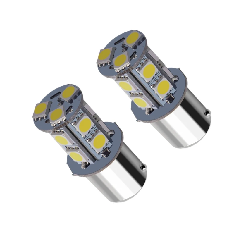 

2pcs 1156 BA15S 1157 BAY15D P21W BA15D 13Led License Plate Car Led Turn Parking Signal Lights Brake Tail Lamps Auto Rear Reverse