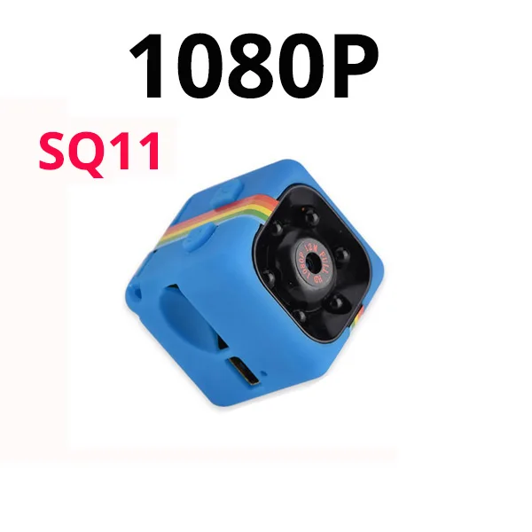 1080P SQ11BLUE SQ11 мини камера 1080P Mirco камера Спорт DV Мини Инфракрасный монитор ночного видения Скрытая маленькая камера DV видео рекордер SQ cam - Цвет: 1080P SQ11BLUE