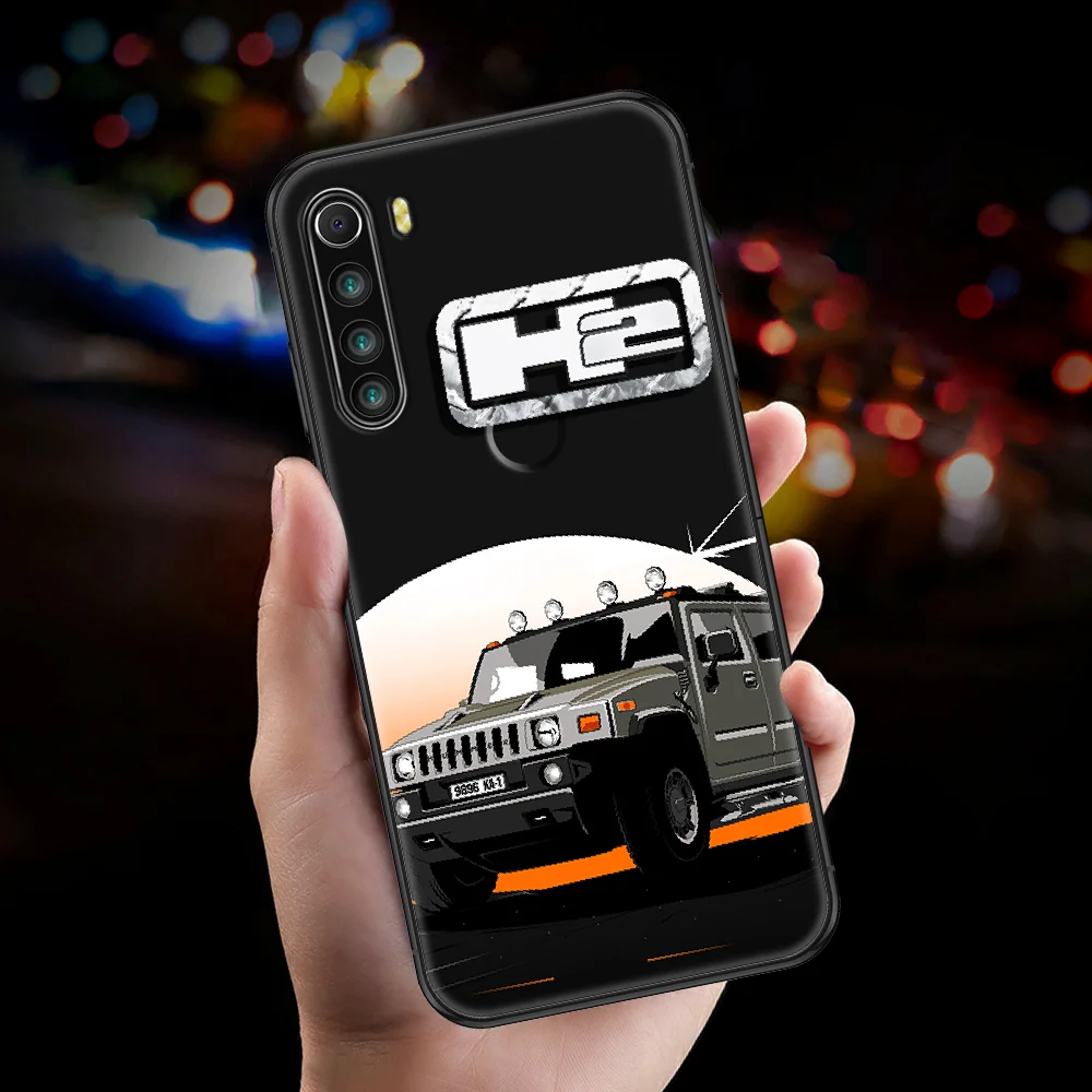 Чехол для телефона с логотипом Hummer H2 Xiaomi Redmi Note 7 7A 8 8T 9 9A 9S 10 K30 Pro Ультрачерный