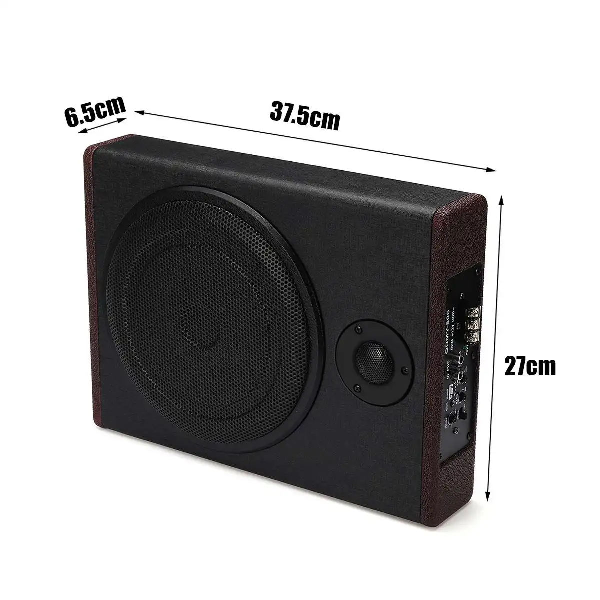 10 дюймов 600 Вт автомобильный сабвуфер аудио тонкий под сиденьем активный басовый