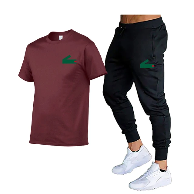 

Fashion printed sports T-shirt sweatpants men/women T-shirt sweatpants Harajuku 2021 T-shirt men's T-shirt two-piece