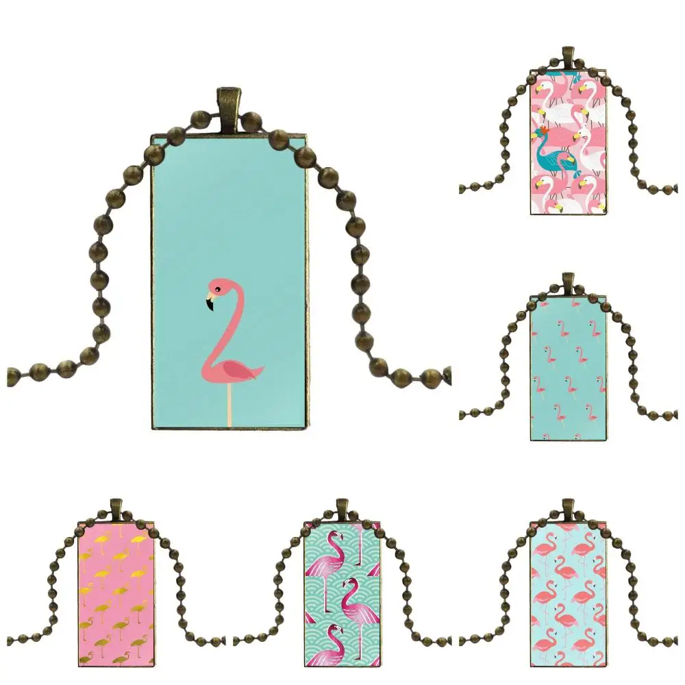 Фламант Роза Фламинго бренд бронзовый цвет ювелирные изделия модное массивное