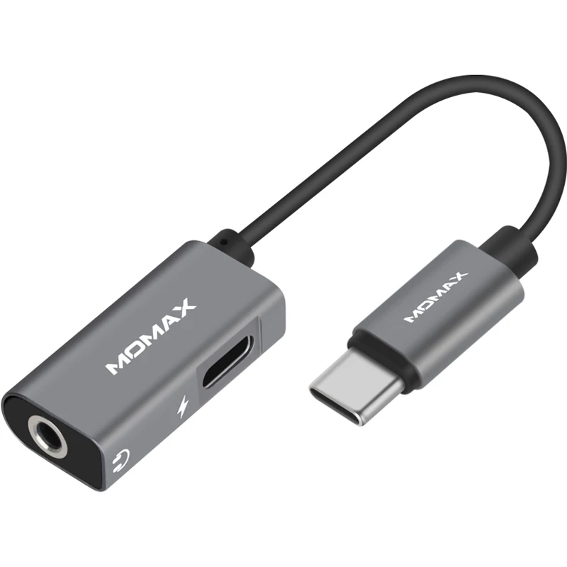 Momax HT1 elite USB C adapter (USB to 3.5mm headphone jack) Clear sound quality Plug and play Alloy interface Connecting line | Мобильные