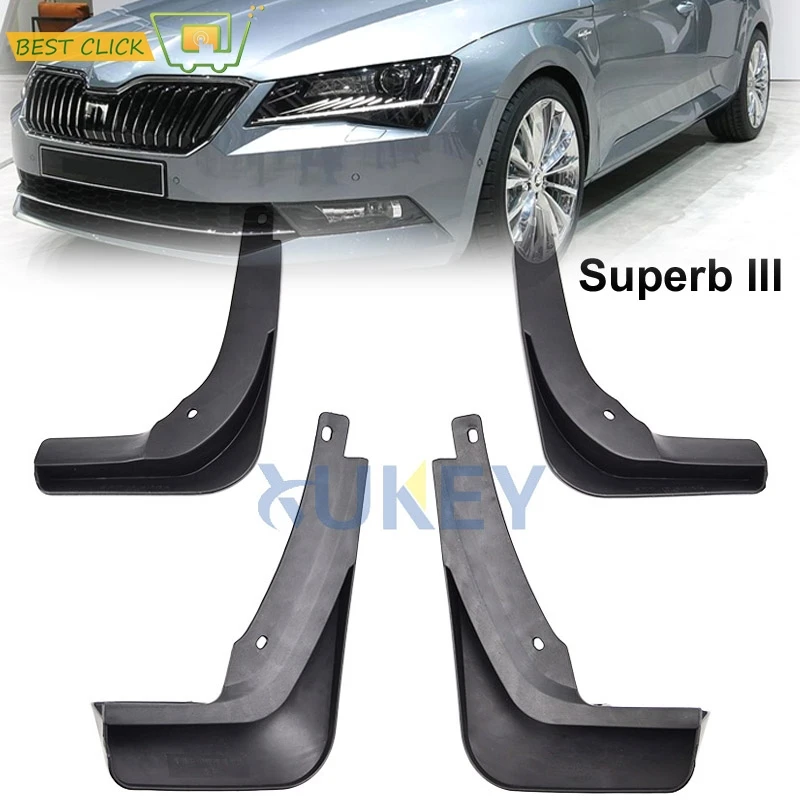 Формованные Автомобильные Брызговики для Skoda Superb 3 B8 2016 2017 2018 liftback Combi
