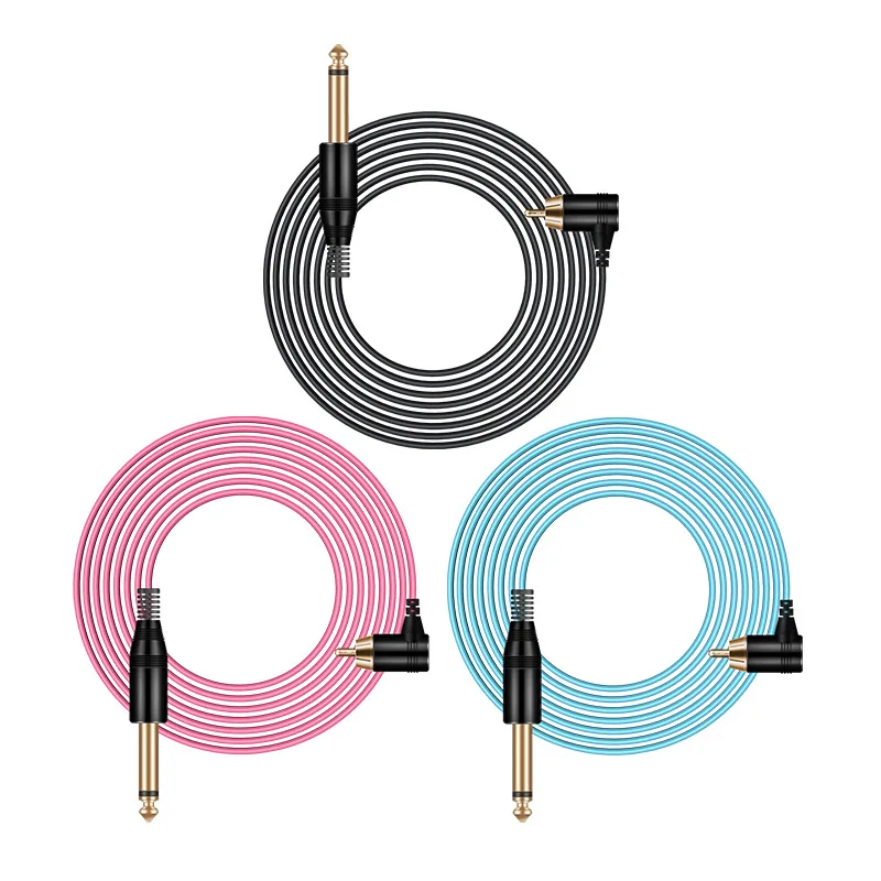 Высококачественный шнур для тату-машинки питания RCA 2 м мягкий силиконовый кабель