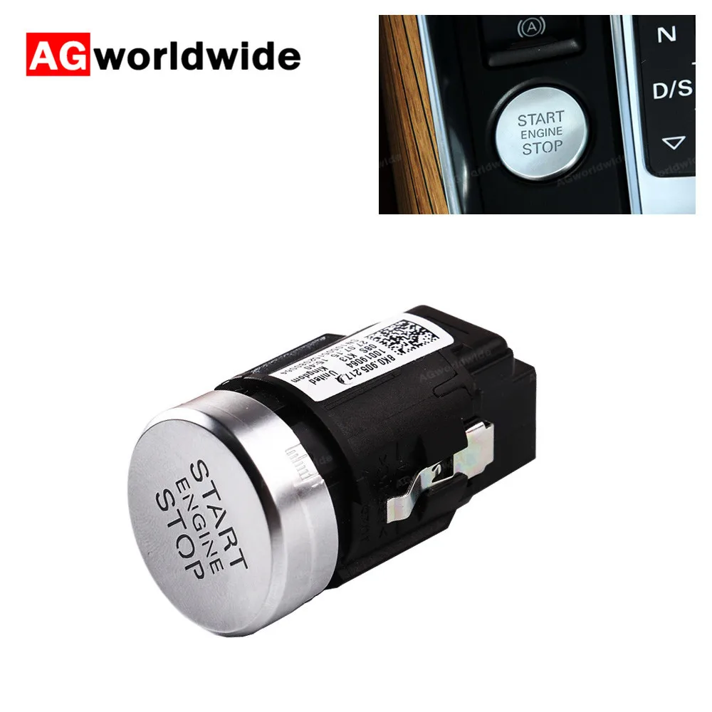 Серебряная кнопка включения и остановки двигателя для Audi Q5 2009 2012 A4 S4 Quattro B8 A5 S5 2013