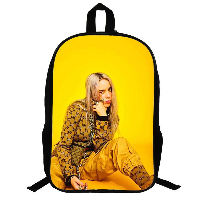 14,5 дюймов Billie Eilish школьные сумки для подростков рюкзак в стиле «хип-хоп» для мальчиков и девочек, рюкзак для ноутбука, рюкзак для путешествий вентиляторы подарок