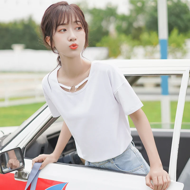

2020 blue Summer Fashion T Shirt Women Woman Tshirt sky