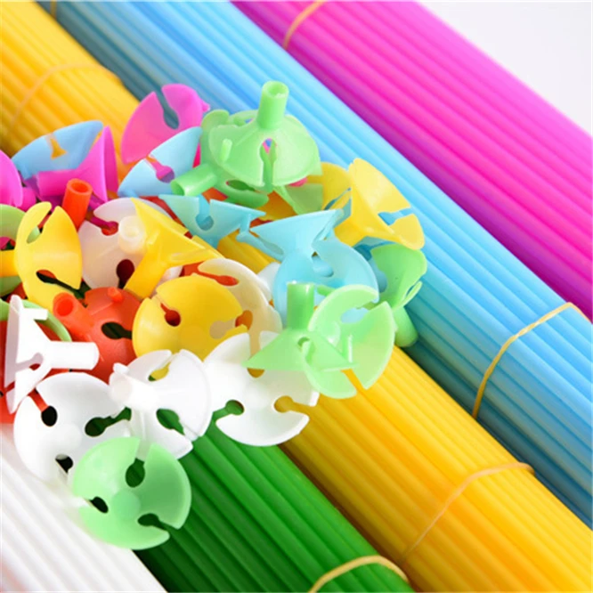 Accesorios para globos de 40cm, juego de 1000 palos con tazas, suministros para fiestas, decoraci&oacute;n, palos-1