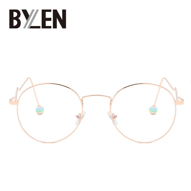 Овальные дизайнерские женские оправы для очков оптическая металлическая