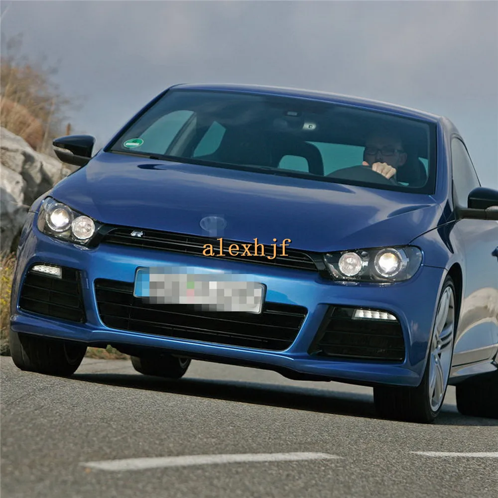 July King светодиодный чехол для дневных ходовых огней для Volkswagen Scirocco R 2010~ 14, СВЕТОДИОДНЫЙ DRL+ желтый светильник указателей поворота, 1:1