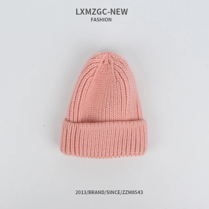 

Candy Colors Winter Hat Women Knitted Hat Warm Soft Trendy Hat Kpop Style Wool Beanie Elegant Knitted All-match Hat