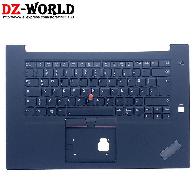 

Repaint Shell Palmrest Upper Case With German Backlit Keyboard for Lenovo Thinkpad P1 Gen1 X1 Extreme 1st Laptop C Cover 01YU775