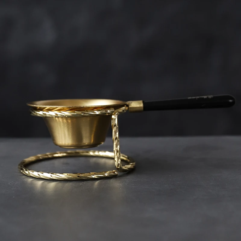 

copper tea strainers with holder tea accessories
