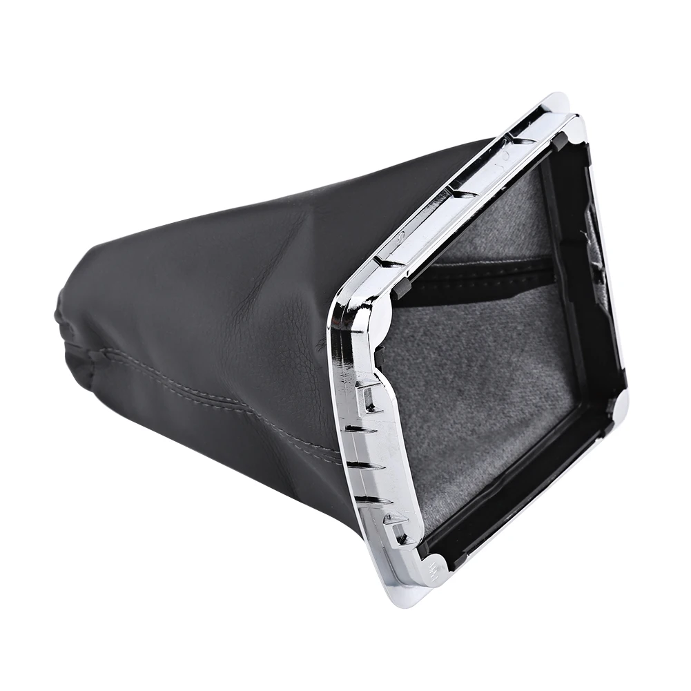 Universal Car Gear Shift Collars Covers PU Leather Stick Shifter Knob Cover Boot Gaiter |