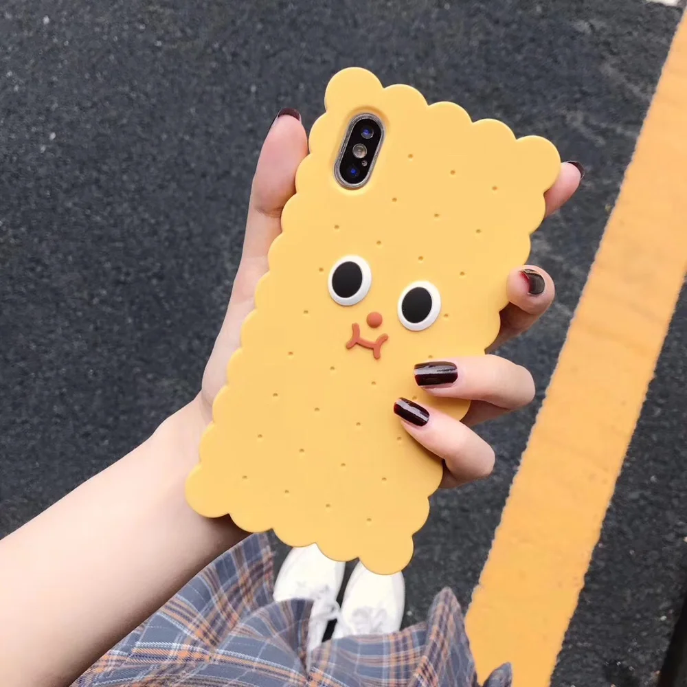 Yellow Cookie Мягкая силиконовая задняя чехол для iPhone 5 5S SE с 3D рисунком Милого Животного кота 5C 6 6s X XR Xs Max 7 8 Plus чехол для телефона Fundas Coque Capa - Цвет: Yellow Cookie