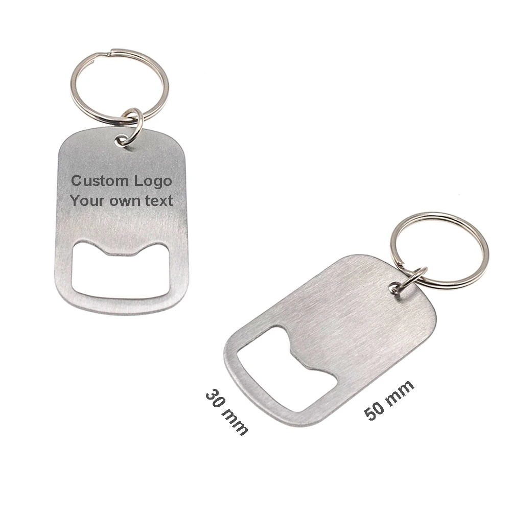 Заказной металлический брелок из нержавеющей стали открывалка для пивных