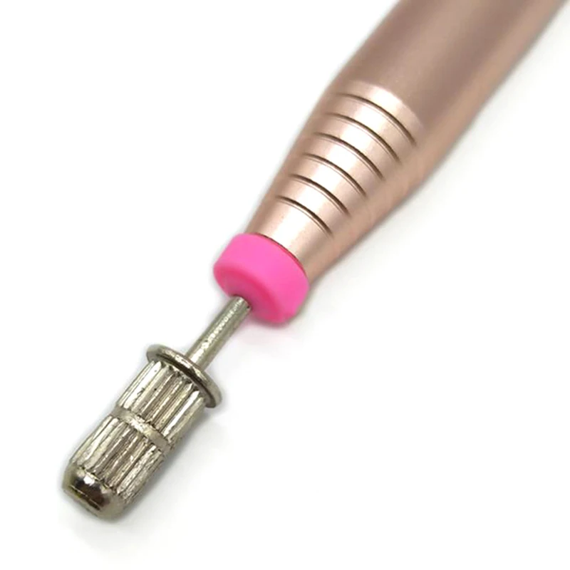 

10/20/50Pcs 2.35Mm Nail Drill Plastic Protection Pink Caps Used On Nail Drill Bits Electric Accessories Nail Tools Prevent Dust