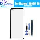 Для Huawei HONOR 30 передняя стеклянная линза экрана 100% оригинальный передний сенсорный экран стеклянная внешняя линза для Huawei HONOR 30 сотовый телефон.