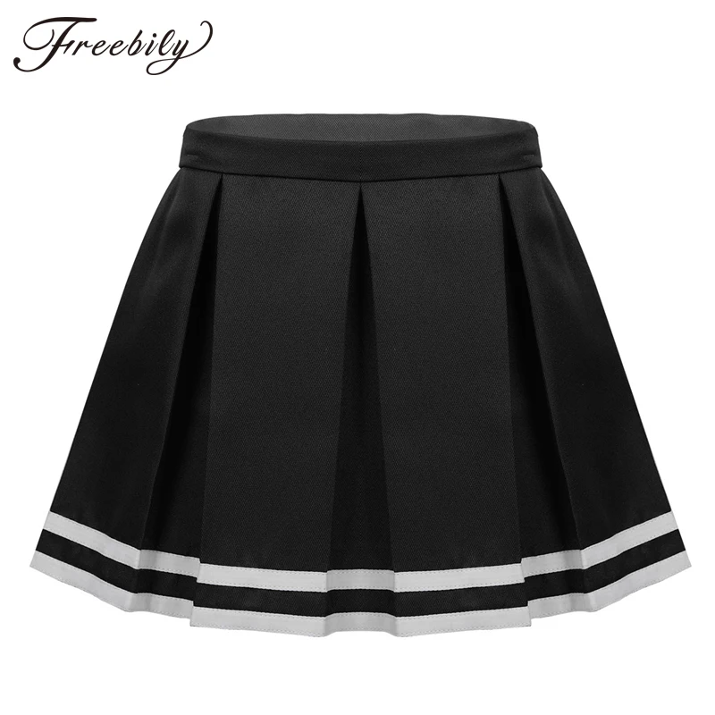 Детская школьная форма для девочек плиссированная юбка болельщика с боковой