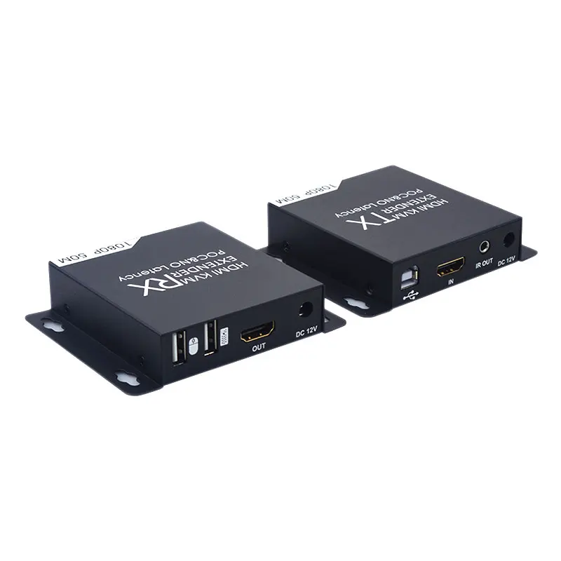 HDMI KVM Extender 50m No delay for Gaming HD Transmitter and Receiver Support Mouse&ampKeyboard | Converters