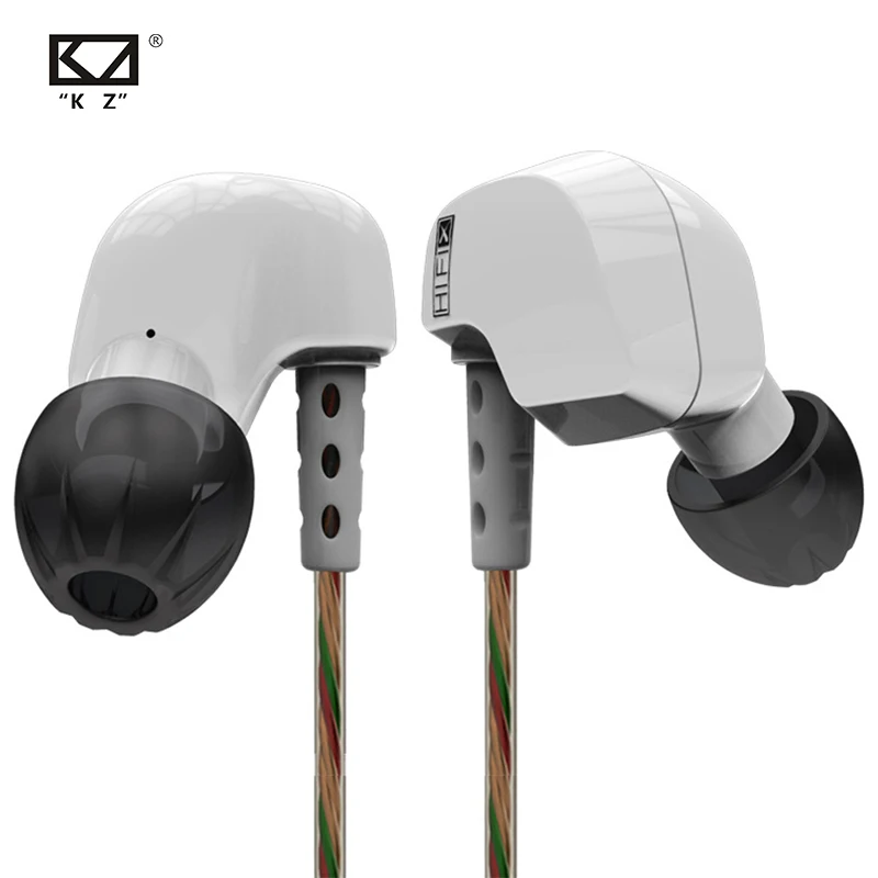 Плотным верхним ворсом KZ HD9 наушники HiFi спортивные медный проводок ушные крючки Тип наушники в ухо наушники для бега С микрофоном