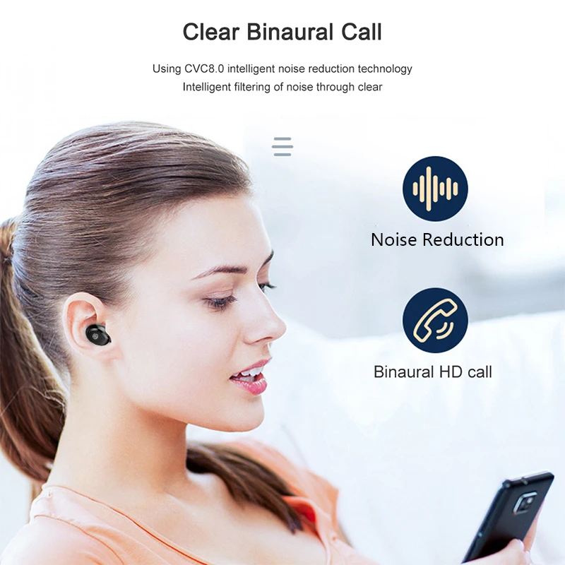 TWS наушники F9 с поддержкой Bluetooth 5 0 и внешним аккумулятором|Наушники гарнитуры| |