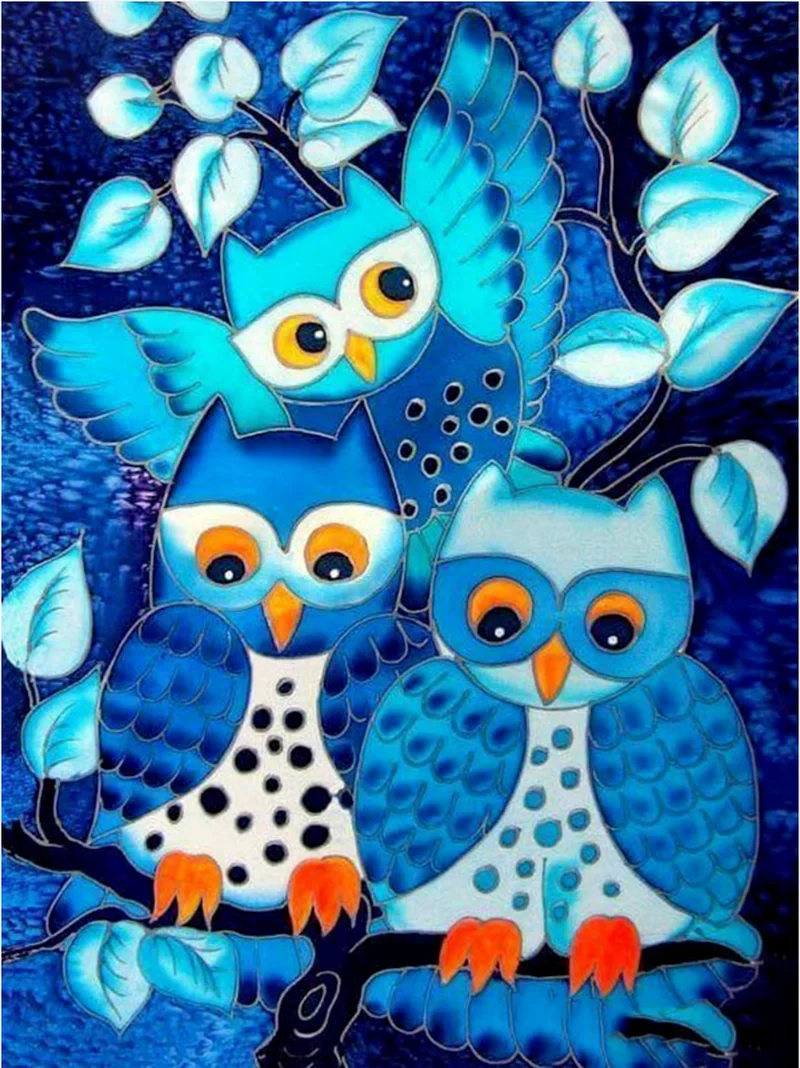 

5D DIY Diamond Painting Kits Full Round With AB Drill Bluebird Diamond Drawing Embroidery Setting Mosaic Home Decoration New Art