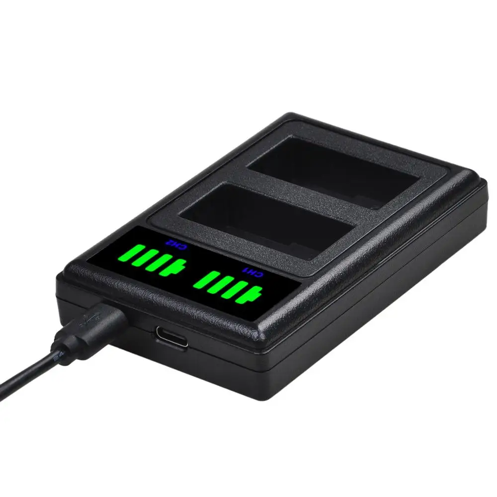 DMW-BLC12 BLC12E BLC12PP DMW BLC12 аккумуляторы + двойное зарядное устройство USB с портом type-C для