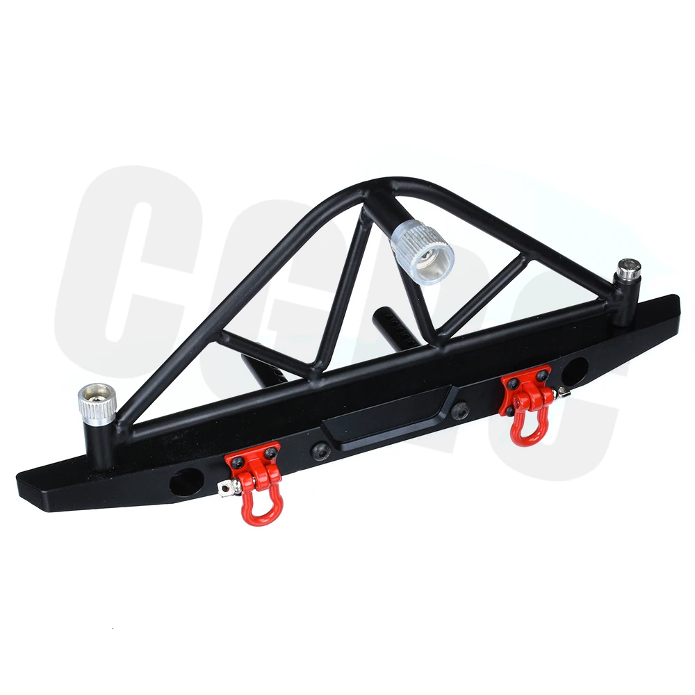 RC автомобиль CNC Металлические передние задние бамперы с запасной консоль с шиной для 1/10 RC Гусеничный TRX4 Defender Bronco Axial Scx10 90047 90046