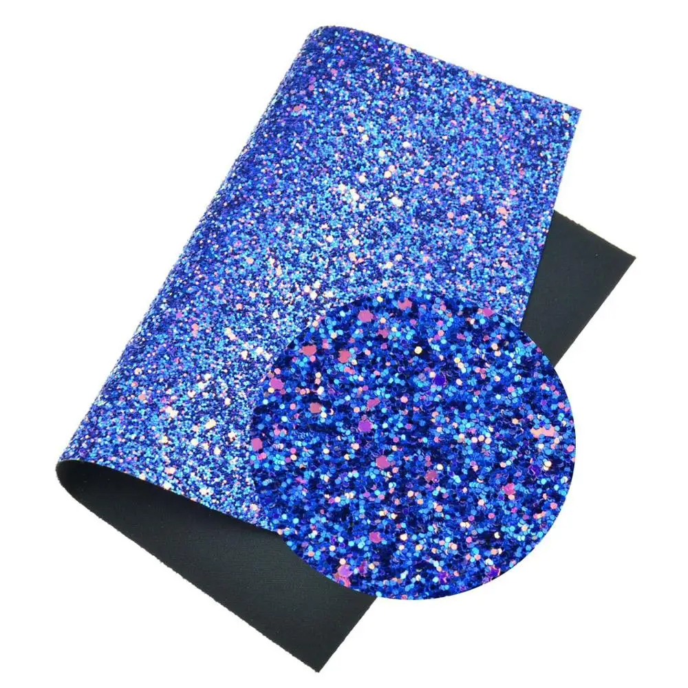 Royal Blue 22*30 см A4 Лоскутная блестящая искусственная кожа Блестящий бант Ткань DIY аксессуары ткань ручной работы лоскутный материал - Цвет: Royal Blue