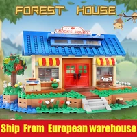 yeshin k103 streethouse building toys the animal crossing house assembly bricks model building blocks kids christmas toys gifts