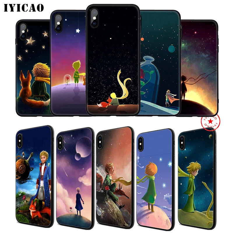 Мягкий чехол для телефона IYICAO The Little Prince iPhone 11 Pro XR X XS Max 6 6S 7 8 Plus 5 5S SE силиконовый TPU |