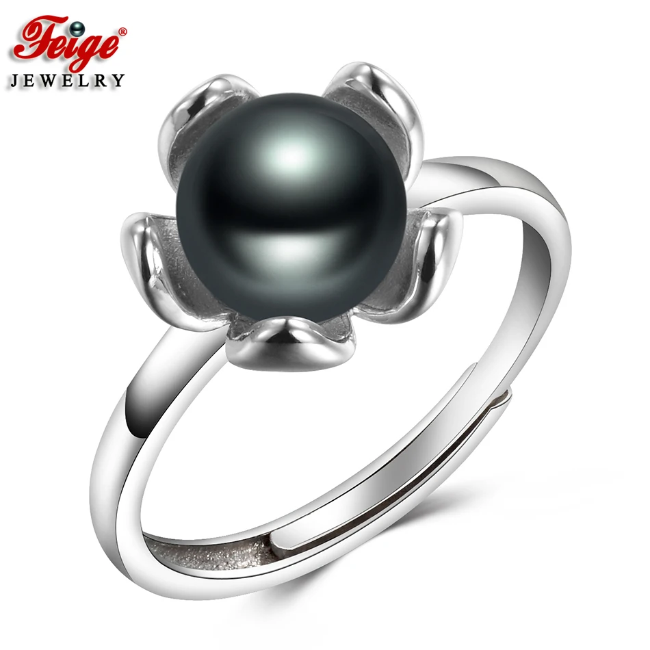 Модные 3 цвета пресноводные культивированные жемчужные кольца для женщин