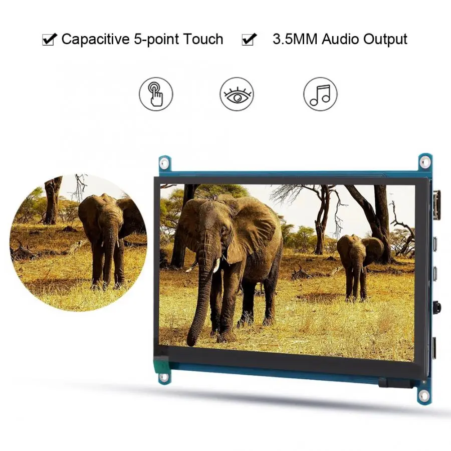 Сенсорный экран стол 7-дюймовый HDMI ЖК-дисплей (H) 1024*600 ips емкостный сенсорный с