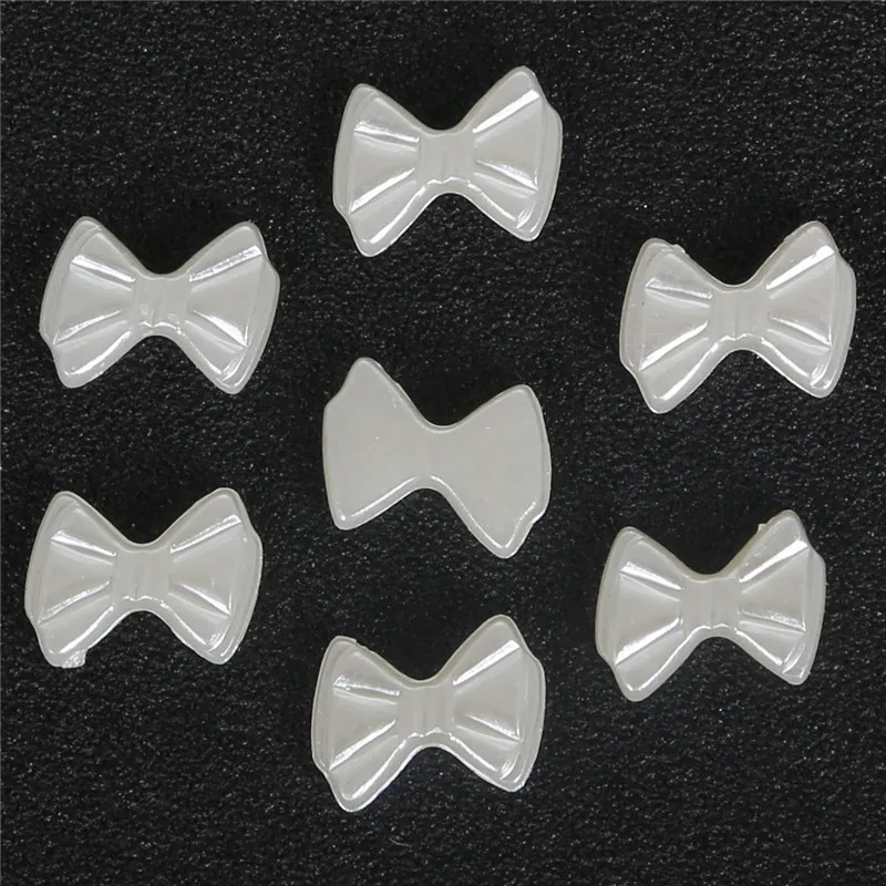 300шт/пакет Бабочка Плоская Закрепка Кабошон Имитация Пластиковая Жемчужина ABS для Ювелирных Изделий, Ремесел, Украшения Для Дома и Телефона