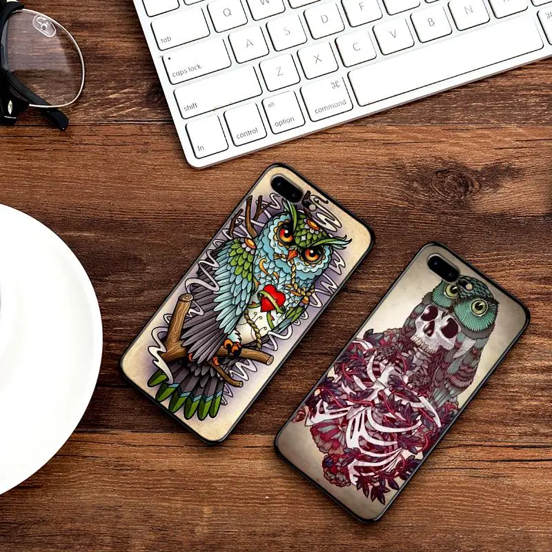 Чехол для телефона Xiaomi mi 8 A2 LITE 9 SE 9T A3 PRO с животным рисунком Совы 6X X 2S 3 F1 CC9E