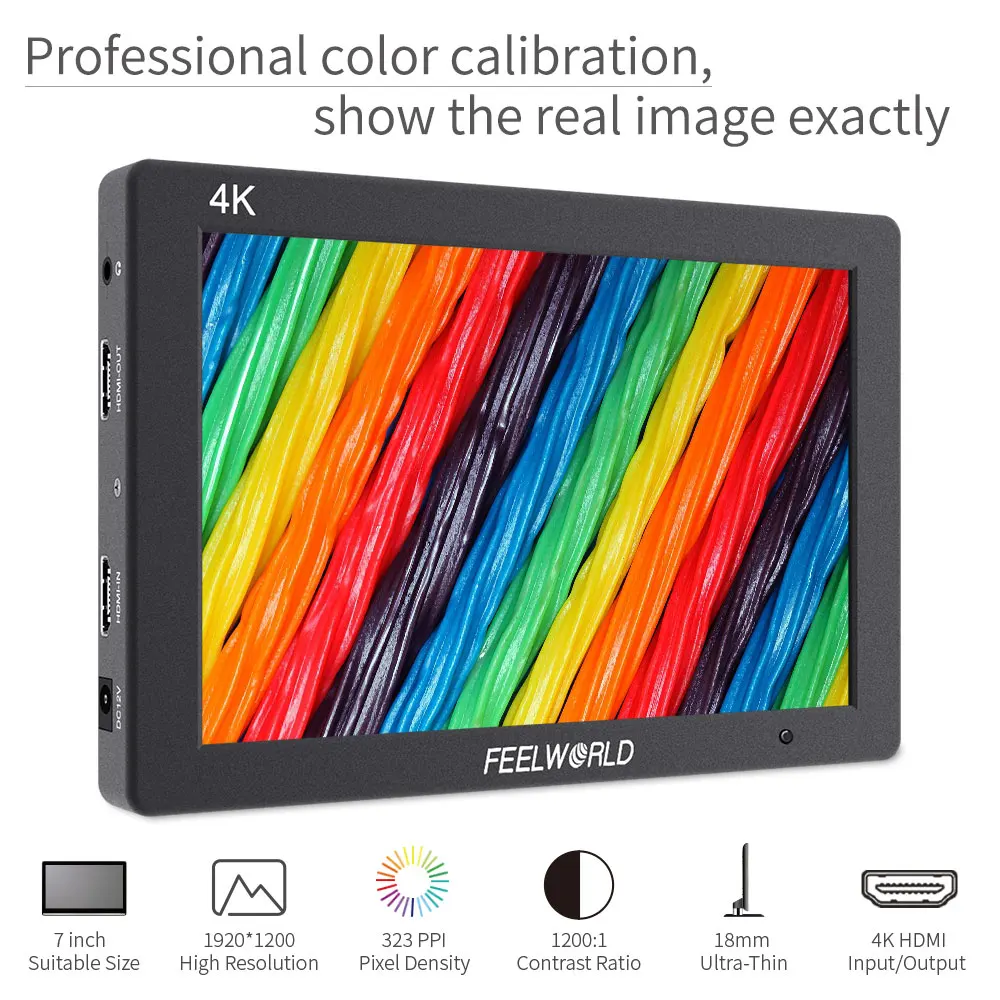 Verkaufen Feelworld 7 Zoll IPS 1920x1200 4K Monitor HDMI Kamera Feld Monitor Solide Aluminium Gehäuse Mit Peaking Focus Für Sony Nikon T7