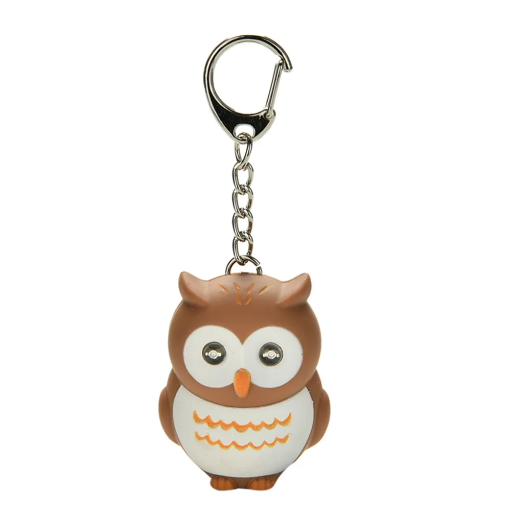 

New Children Toy Gift for Lovers Gifts Cute LED Keychains Owls Keychain Creative Glowing Pendant Keychais