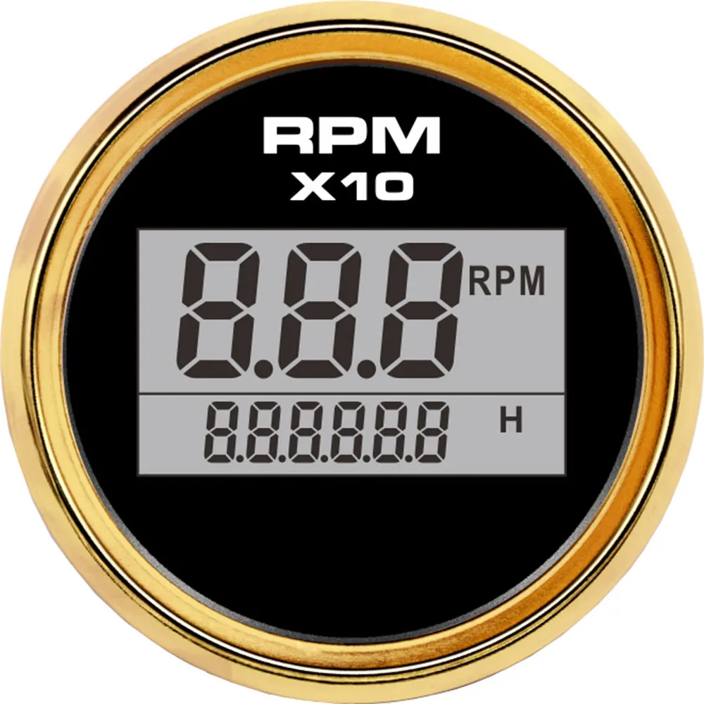 8 цветов 52 мм Цифровой тахометр для подвесного мотора мотоцикла морского