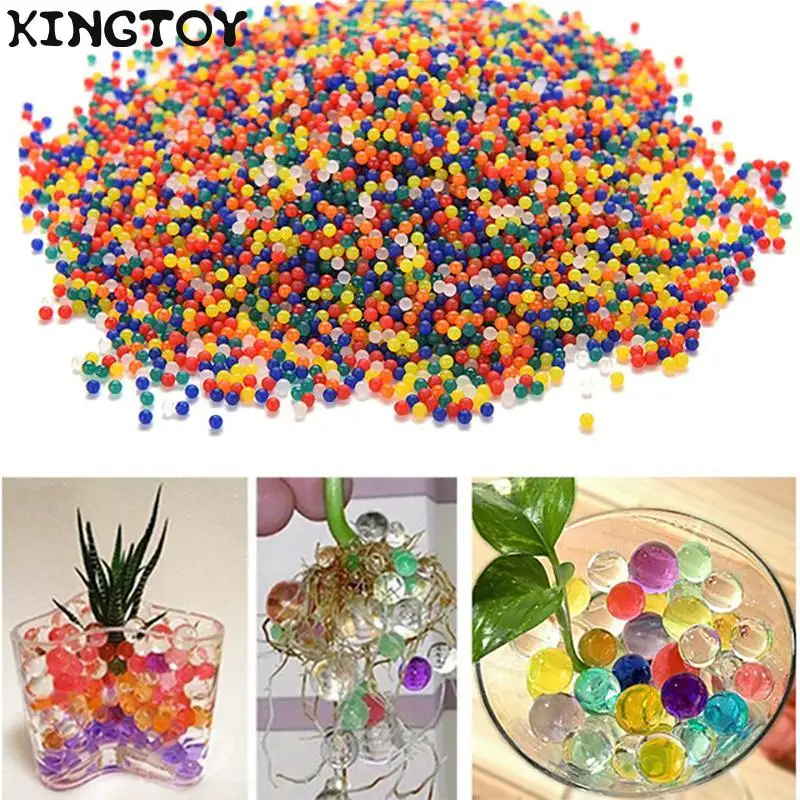 200 шт. цветным жемчугом гель мяч полимера гидрогель свадебное украшение для расти