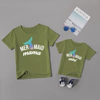 mvupp fashion mom and daughter t shirt family matching outfits baby girl clothes loose short sleeve clothing cotton top