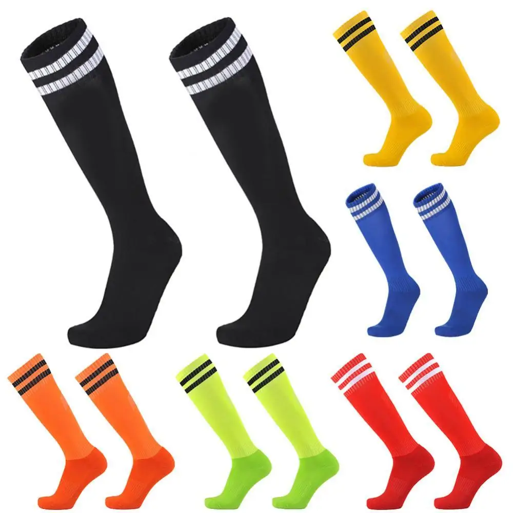 

Football Socks Non-slip Long Tube Over The Knee Socks Striped Soccer Socks Compression Stockings Outdoor Sports Gym